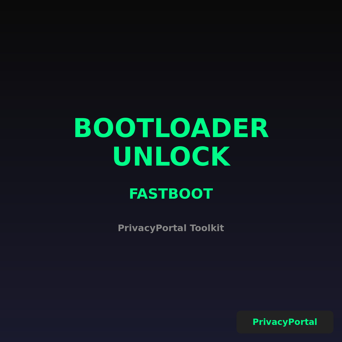 Bootloader Unlocking Tool